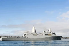Tàu USS San Diego của Hải quân Mỹ. (Nguồn: AP)