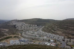 Toàn cảnh khu định cư Do Thái ở Givat Zeev, gần thành phố Ramallah ở Khu Bờ Tây do Israel chiếm đóng. (Ảnh: AFP/TTXVN)