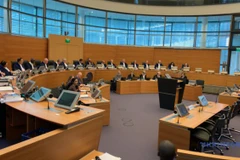 Một phiên phân xử tranh chấp tại ITLOS ở thành phố Hamburg (Đức). (Nguồn: ITLOS)