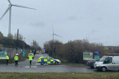 Hiện trường vụ nổ. (Nguồn: telegraph.co.uk)