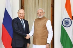Tổng thống Vladimir Putin và Thủ tướng Narendra Modi. (Nguồn: indiablooms.com)