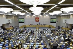 Toàn cảnh một phiên họp Thượng viện Nga ở Moskva. (Nguồn: AFP/TTXVN)