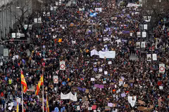 Quang cảnh cuộc biểu tình tại Madrid. (Nguồn: Reuters)