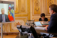 Quang cảnh cuộc họp thượng đỉnh .trực tuyến. (Nguồn: newseu.cgtn.com)