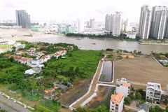 Một góc Khu đô thị mới Thủ Thiêm. (Ảnh: Quang Nhựt/TTXVN)