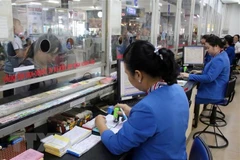 Hành khách mua vé tại Bến xe miền Đông. (Ảnh minh họa. Tiến Lực/TTXVN)