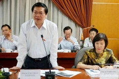 Ông Vũ Huy Hoàng trong một buổi làm việc của Bộ Công Thương với địa phương năm 2014. (Nguồn: Thông tin Chính phủ)