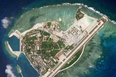 Đảo Phú Lâm thuộc quần đảo Hoàng Sa của Việt Nam bị Trung Quốc dùng vũ lực chiếm đóng và cải tạo bất hợp pháp. (Ảnh: Reuters)