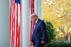 Tổng thống Mỹ Donald Trump tại Nhà Trắng ở Washington, DC, ngày 13/11/2020. (Ảnh: AFP/TTXVN)