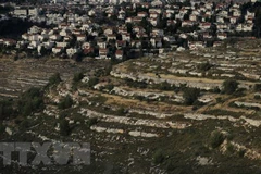 Quang cảnh khu định cư Do thái Givat Zeev của Israel ở Bờ Tây ngày 10/6/2020. (Ảnh: AFP/TTXVN)