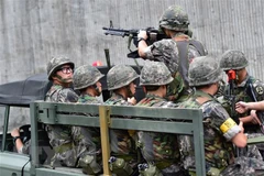 Binh sỹ Hàn Quốc. (Nguồn: AFP/TTXVN)