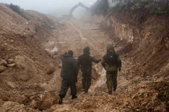 Xác định vị trí các đường hầm dọc biên giới Israel-Liban. (Nguồn: haaretz.com)