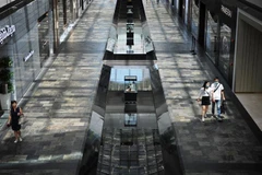 Cảnh vắng vẻ tại trung tâm thương mại ở Singapore ngày 3/4/2020 trong bối cảnh dịch COVID-19 lan rộng. (Ảnh: THX/TTXVN)