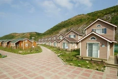 Cơ sở hạ tầng du lịch do Hàn Quốc xây dựng tại khu nghỉ dưỡng núi Kumgang, Triều Tiên, ngày 29/10/2019. (Ảnh: Yonhap/TTXVN)