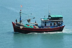 Tàu cá vươn khơi khai thác hải sản. (Ảnh: Nguyễn Thành/TTXVN)