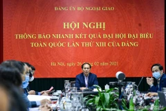 Đồng chí Bùi Thanh Sơn, Ủy viên Ban chấp hành Trung ương Đảng, Bí thư Đảng ủy Bộ, Thứ trưởng Thường trực Bộ Ngoại giao chủ trì. (Nguồn: baoquocte.vn)