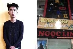 Đối tượng Trần Trung Nam bị tạm giữ hình sự về hành vi tổ chức sử dụng trái phép chất ma túy. (Ảnh: TTXVN phát)