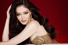 Đặng Thanh Ngân “chạy đua” chuẩn bị thi Miss Supranational 2023. (Ảnh: CTV/Vietnam+)