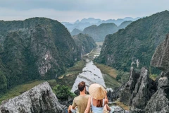 Điểm "check-in" không thể thiếu của du khách quốc tế và Việt Nam khi đến Ninh Bình. (Ảnh: CTV/Vietnam+)