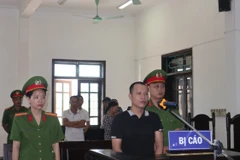 Bị cáo Khương Đình Linh tại phiên tòa. (Ảnh: Văn Tý/TTXVN)