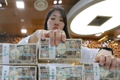 Kiểm đồng yen của Nhật Bản. (Ảnh: YONHAP/TTXVN)