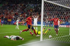 Tây Ban Nha là đội chơi thuyết phục nhất tại Vòng bảng EURO 2024. (Ảnh: THX/TTXVN)
