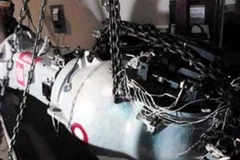 Chiếc xe tải chở vật liệu phóng xạ Cobalt-60 cường độ thấp. (Nguồn: abcnews.go.com)