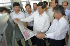 Khai trương điểm in báo Nhân dân thứ 9 tại Lai Châu