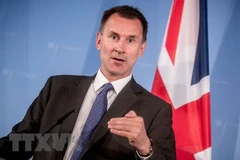 Ngoại trưởng Anh Jeremy Hunt. (Nguồn: AFP/TTXVN)