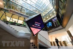 Sàn giao dịch chứng khoán tại London, Anh. (Nguồn: AFP/TTXVN)