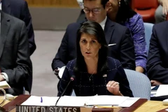 Đại sứ Mỹ tại Liên hợp quốc Nikki Haley. (Nguồn: THX/TTXVN)