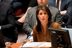 Đại sứ Mỹ tại LHQ Nikki Haley. (Nguồn: AFP/TTXVN)