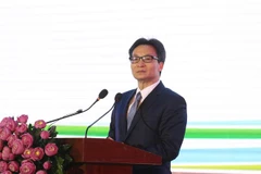 Phó Thủ Tướng Vũ Đức Đam phát biểu tại hội nghị. (Ảnh: Nguyễn Văn Việt/TTXVN)
