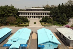 Quang cảnh làng đình chiến Panmunjom. (Ảnh: AFP/TTXVN)