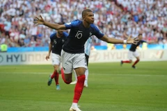 Kylian Mbappe bùng nổ trong trận đấu với tuyển Argentina. (Nguồn: Getty Images)