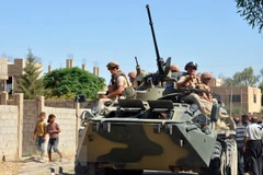 Binh sỹ Nga làm nhiệm vụ tại Deir Ezzor, Syria năm 2017. (Nguồn: AFP/TTXVN)