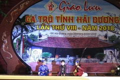 Giao lưu hát ca trù tỉnh Hải Dương lần thứ 8. Ảnh minh họa. (Ảnh: Mạnh Minh/TTXVN)