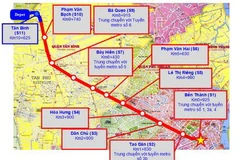 Đặc điểm hướng tuyến và nhà ga tuyến tàu điện ngầm số 2 (Bến Thành-Tham Lương). (Nguồn: /quan3.hochiminhcity.gov.vn)