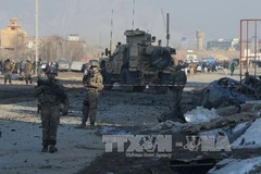 Hiện trường một vụ đánh bom tại Afghanistan. (Nguồn: AFP/TTXVN)