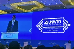 Tổng Thư ký Tổ chức Du lịch Thế giới, ông Zurab Pololikashvili. (Ảnh: Cục Du lịch quốc gia)