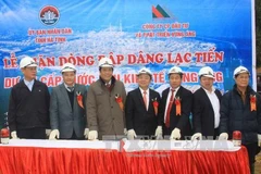 Quang cảnh lễ khởi công công trình. (Ảnh: Công Tường/TTXVN)
