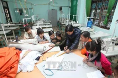 Đào tạo nghề cho người lao động. (Ảnh: Anh Tuấn/TTXVN)