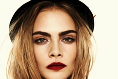 Xu hướng trang điểm Thu 2014: Chân mày sắc nét và môi tím đỏ