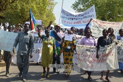 Tuần hành tại Nam Sudan. Ảnh minh họa. (Nguồn: AFP/TTXVN)