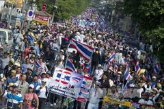 Phe đối lập ở Thái Lan có kế hoạch tổ chức cuộc biểu tình lớn vào ngày 13/1 tới nhằm làm tê liệt thủ đô Bangkok. (Nguồn: AFP/TTXVN)