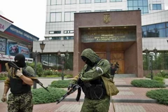 Binh sỹ Ukraine giao tranh ác liệt với lực lượng ly khai ở miền Đông