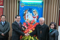 Đoàn Mặt trận Tổ quốc chúc mừng Tòa giám mục tỉnh Bắc Ninh