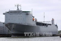 Tàu chiến đặc chủng MV Cape Ray của Mỹ sẽ tiếp nhận số vũ khí hóa học cần tiêu hủy của Syria. (Nguồn: AFP/TTXVN)