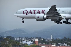 Máy bay của hãng hàng không Qatar Airways ngày 21/3. (Nguồn: AFP/TTXVN)
