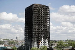 Hiện trường vụ hỏa hoạn. (Nguồn: AFP/TTXVN)